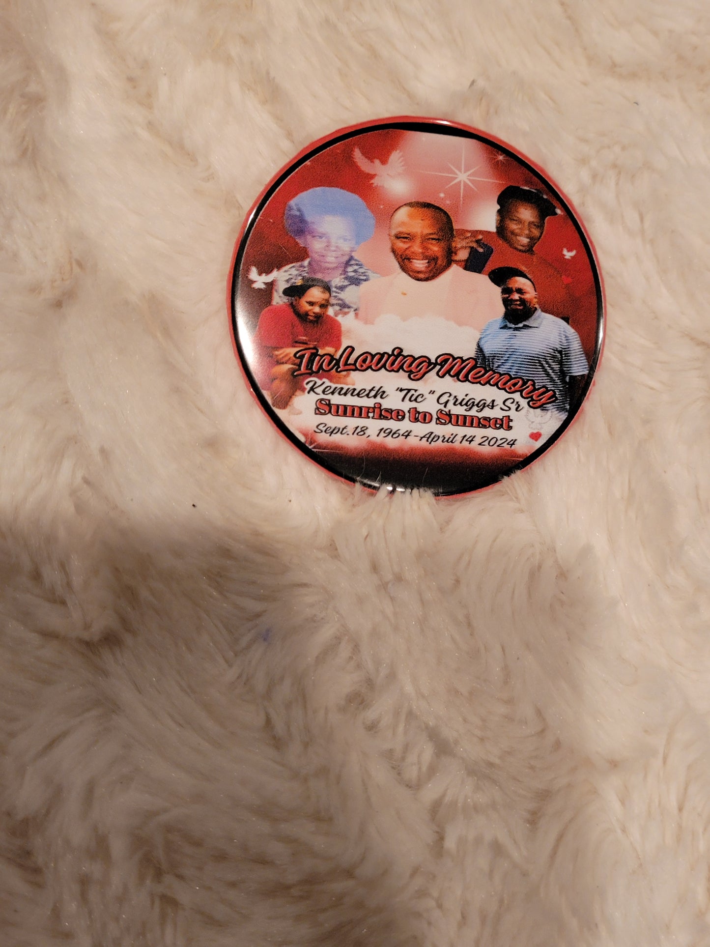 Custom Memorial Buttons