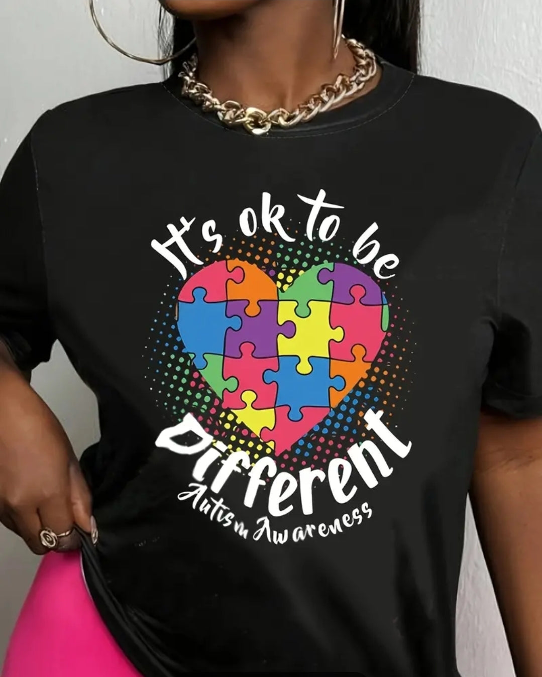 Colorful Heart Autism Tshirt