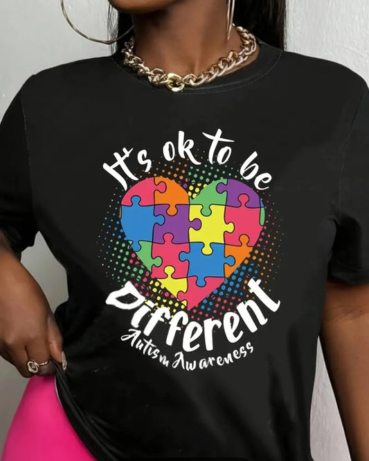 Colorful Heart Autism Tshirt