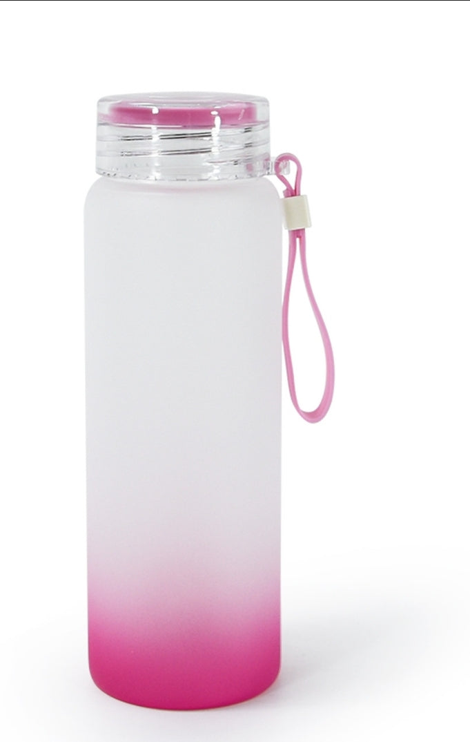 Sublimation Colored Frosted Water Bottle blanks